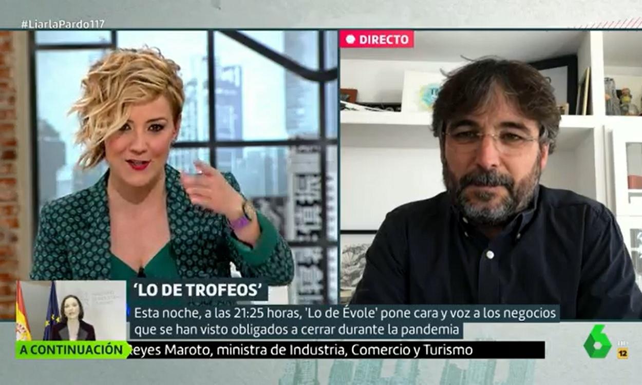 Jordi Évole en el programa 'Liarla Pardo'. Atresmedia