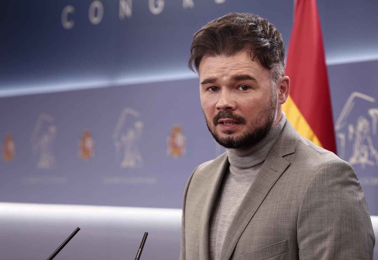 El portavoz parlamentario de ERC, Gabriel Rufián