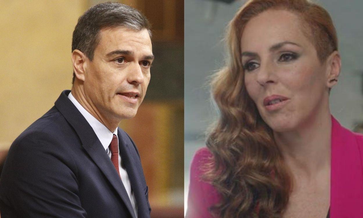 Pedro Sánchez y Rocío Carrasco.