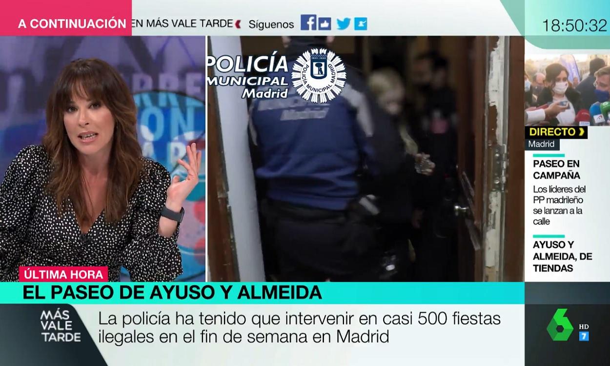 La contundente respuesta de Mamen Mendizábal a Ayuso sobre la llegada de turistas a Madrid. Atresmedia