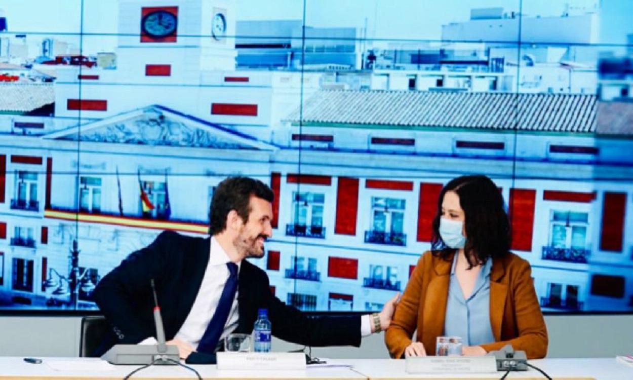 Pablo Casado e Isabel Díaz Ayuso