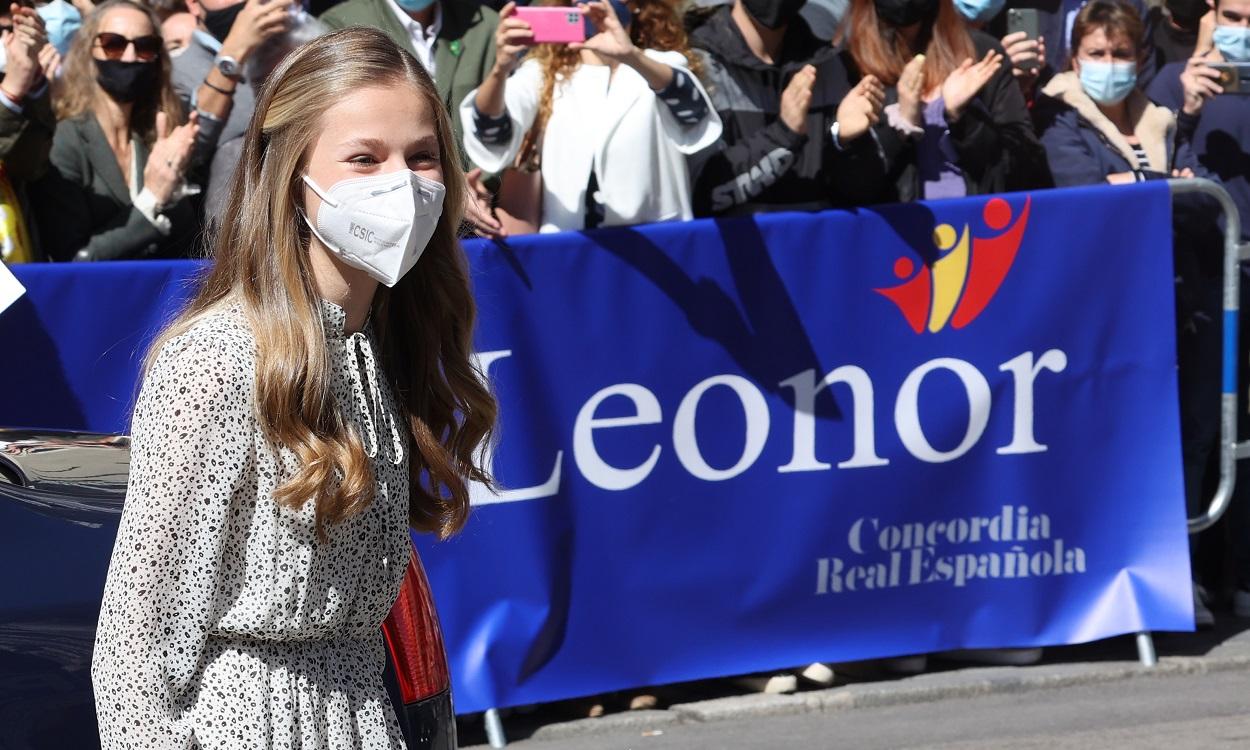 La Princesa Leonor llega a la Sede del Instituto Cervantes, en Madrid (España). EP