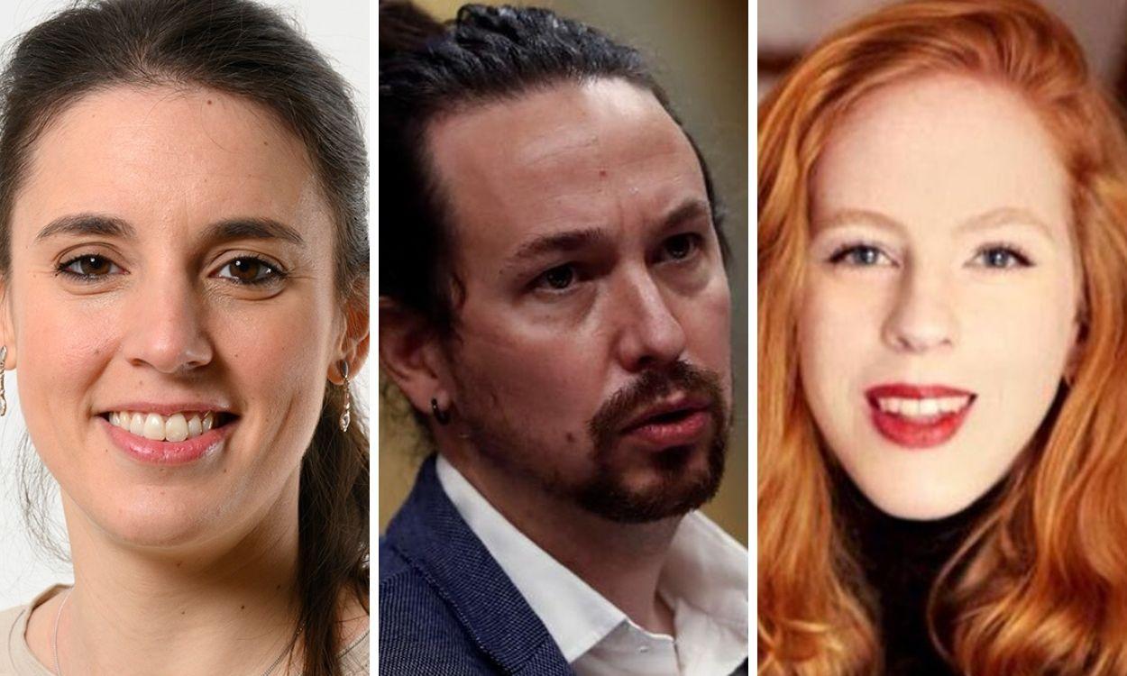 Irene Montero, Pablo Iglesias y Lilith Vestrynge