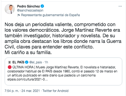 Pedro Sánchez Reverte