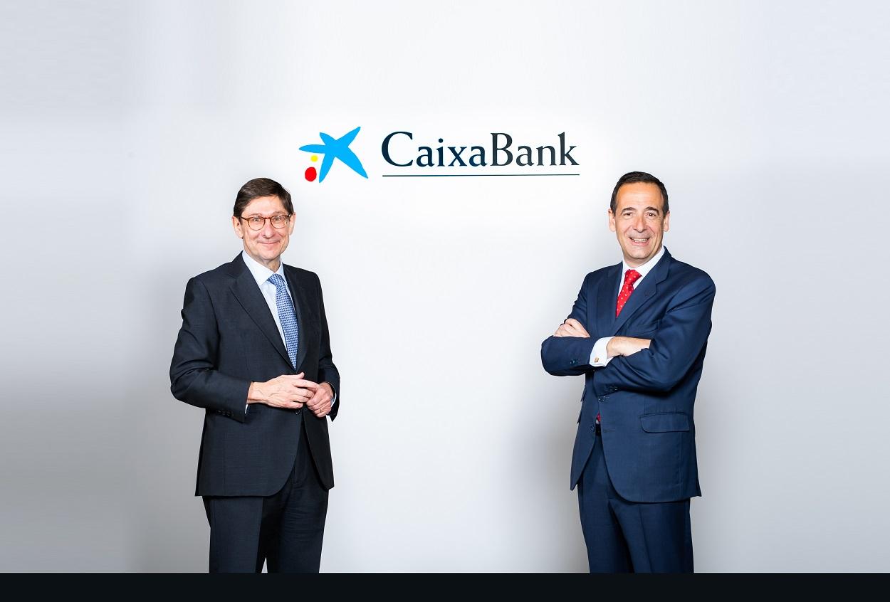 José Ignacio Goirigolzarri y Gonzalo Gortázar, presidente y consejero delegado de la nueva CaixaBank