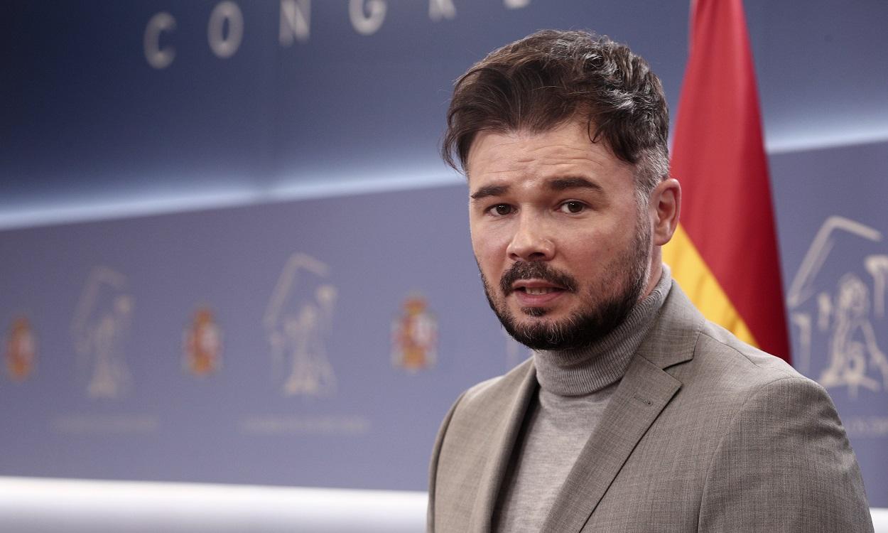 El portavoz parlamentario de ERC, Gabriel Rufián. EP