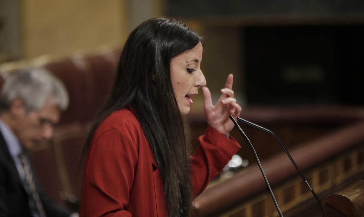 La diputada Isabel Franco Carmona en una intervención en el Congreso. EP