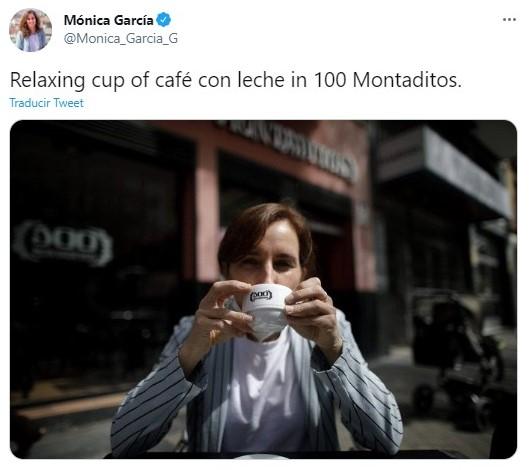 Tuit viral de Mónica García en Twitter
