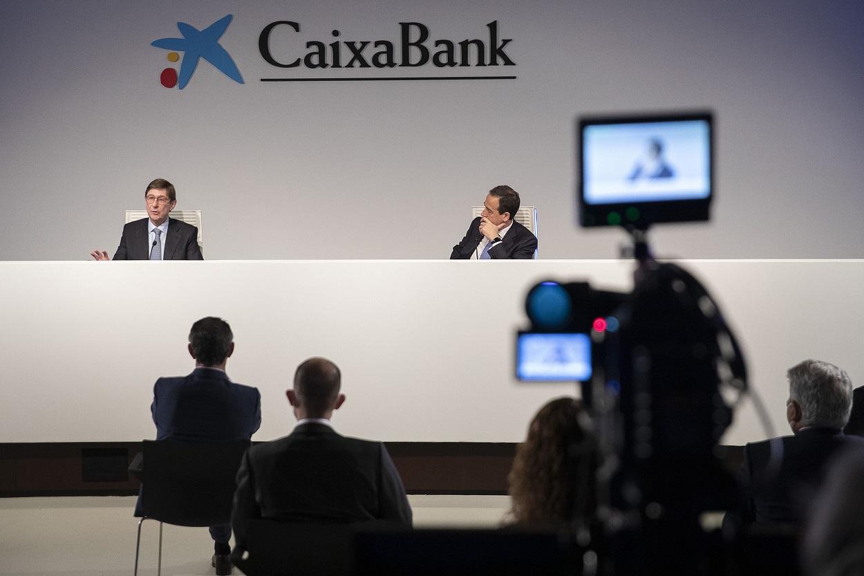 José Ignacio Goirigolzarri y Gonzalo Gortázar, presidente y consejero delegado de CaixaBank