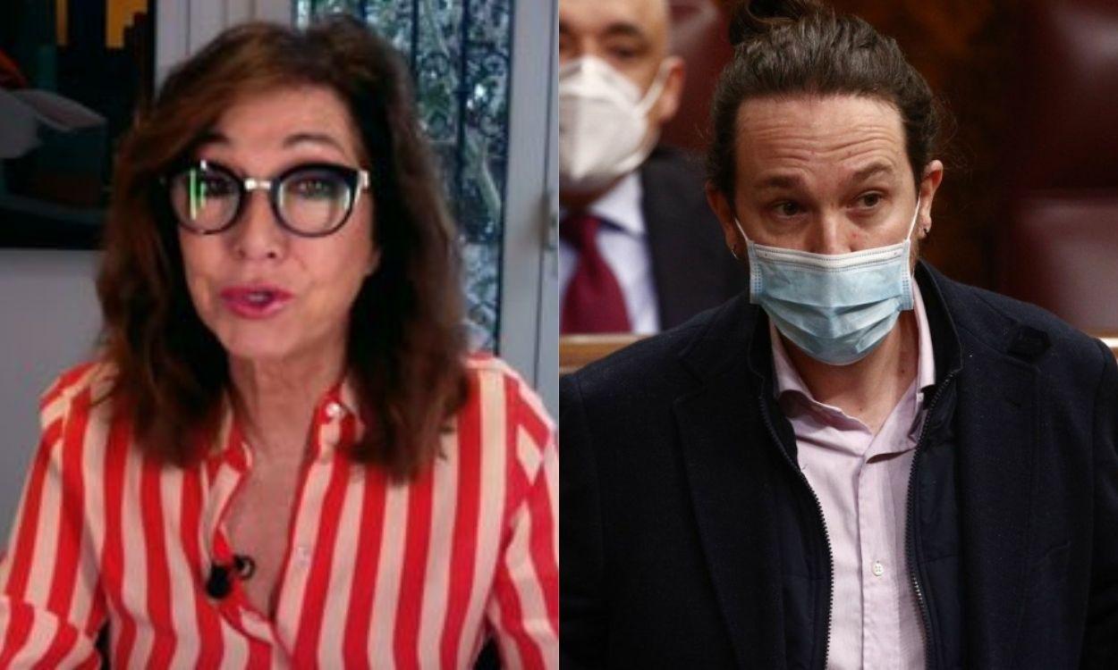 Ana Rosa Quintana y Pablo Iglesias.