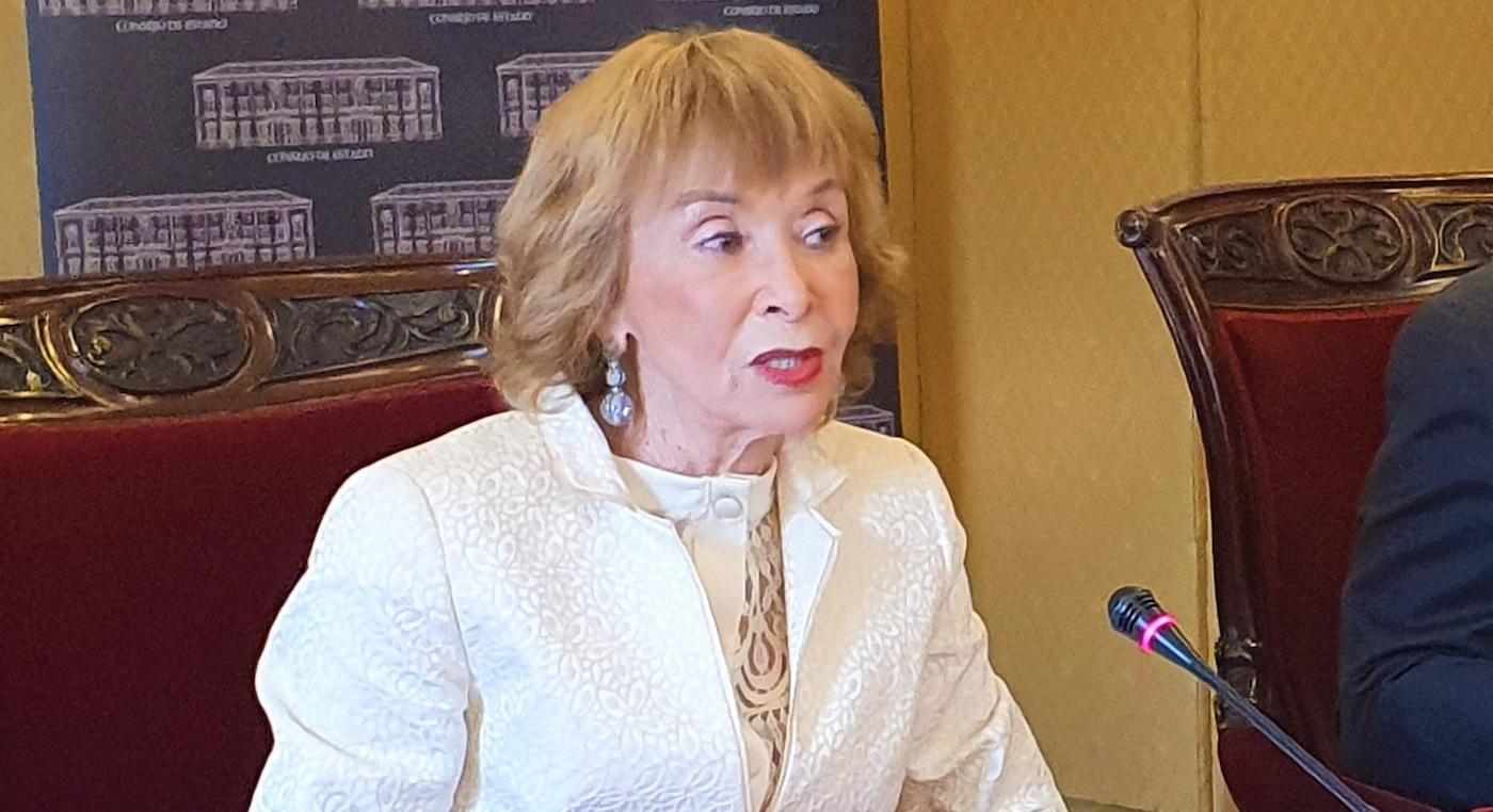La presidenta del Consejo de Estado, María Teresa Fernández de la Vega. EP