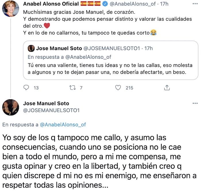 Conversación entre Alonso y Soto