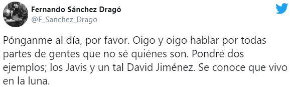 El tuit de Fernando Sánchez Dragó