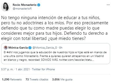 Respuesta de Rocío Monasterio Respuesta de Rocío Monasterio