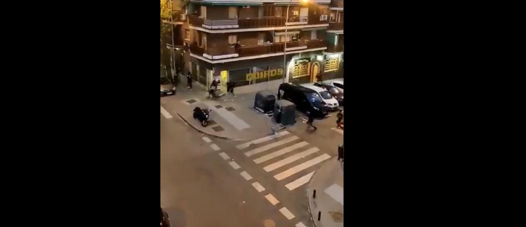 Imagen de archivo de una agresión entre bandas latinas en Madrid.