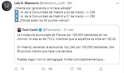 Toni Cantó sobre hostelería y coronavirus en Madrid Toni Cantó sobre hostelería y coronavirus en Madrid