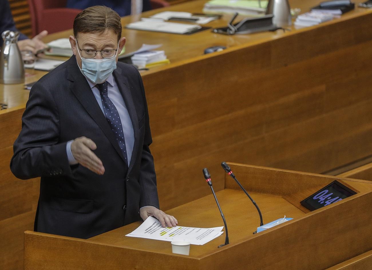 El presidente de la Generalitat valenciana, Ximo Puig. Fuente: Europa Press.