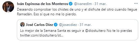 Espinosa de los Monteros reprende a Diostuitero Espinosa de los Monteros reprende a Diostuitero