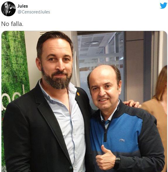 Tuit de Juanma Rodríguez sobre Abascal Tuit de Juanma Rodríguez sobre Abascal