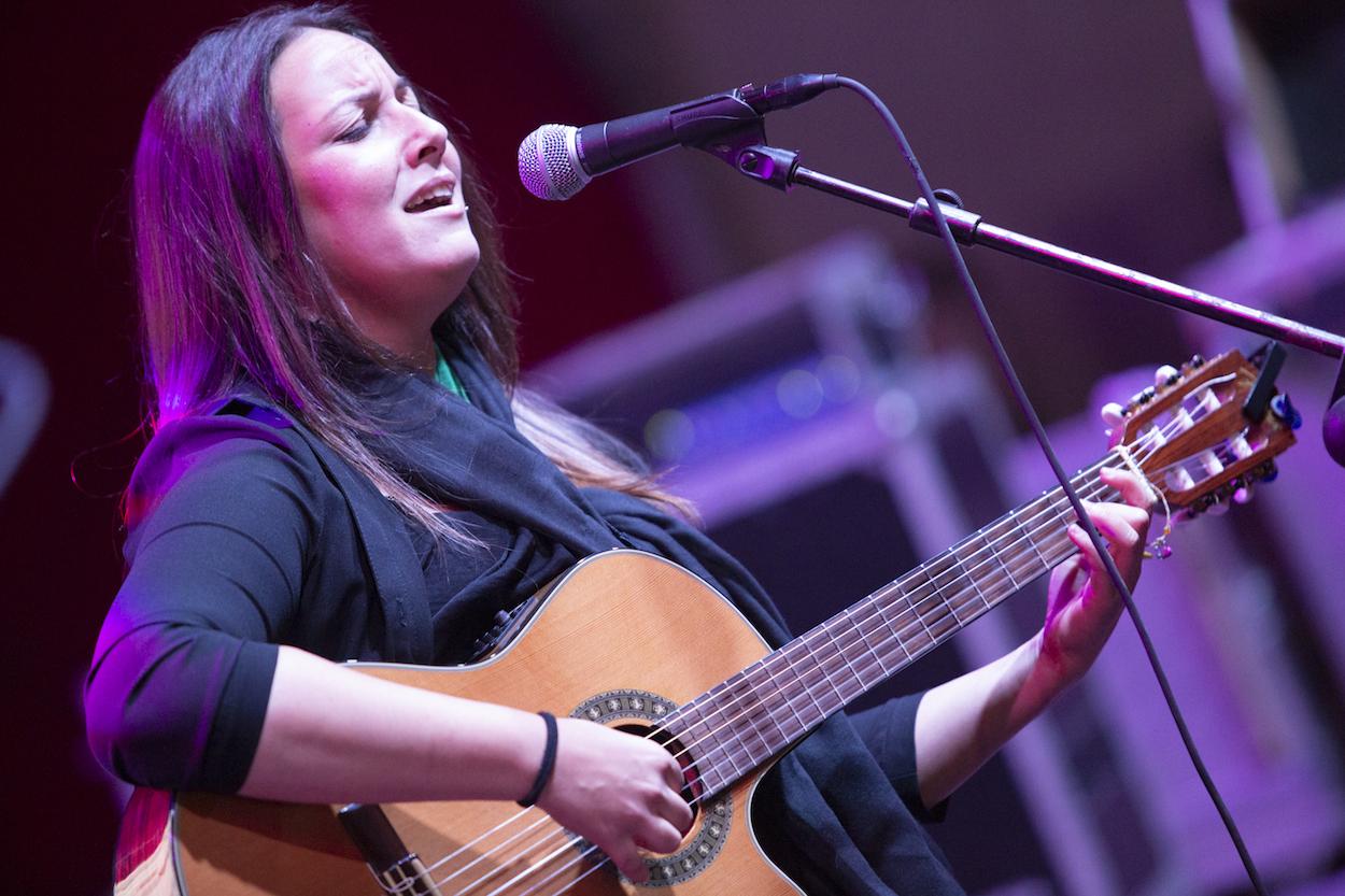 Lucía Sócam, en un concierto. JOSÉ CAMÓ