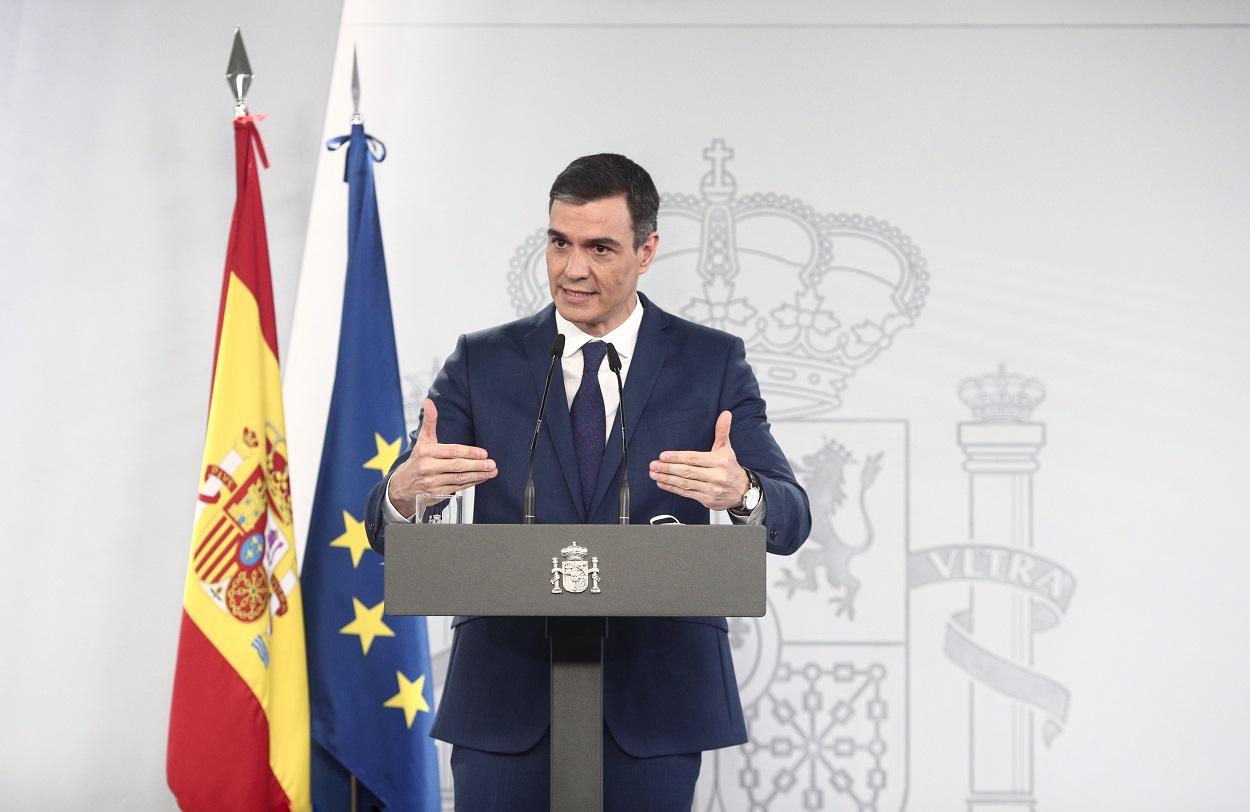 Pedro Sánchez tras una reunión del Consejo de Ministros. Europa Press