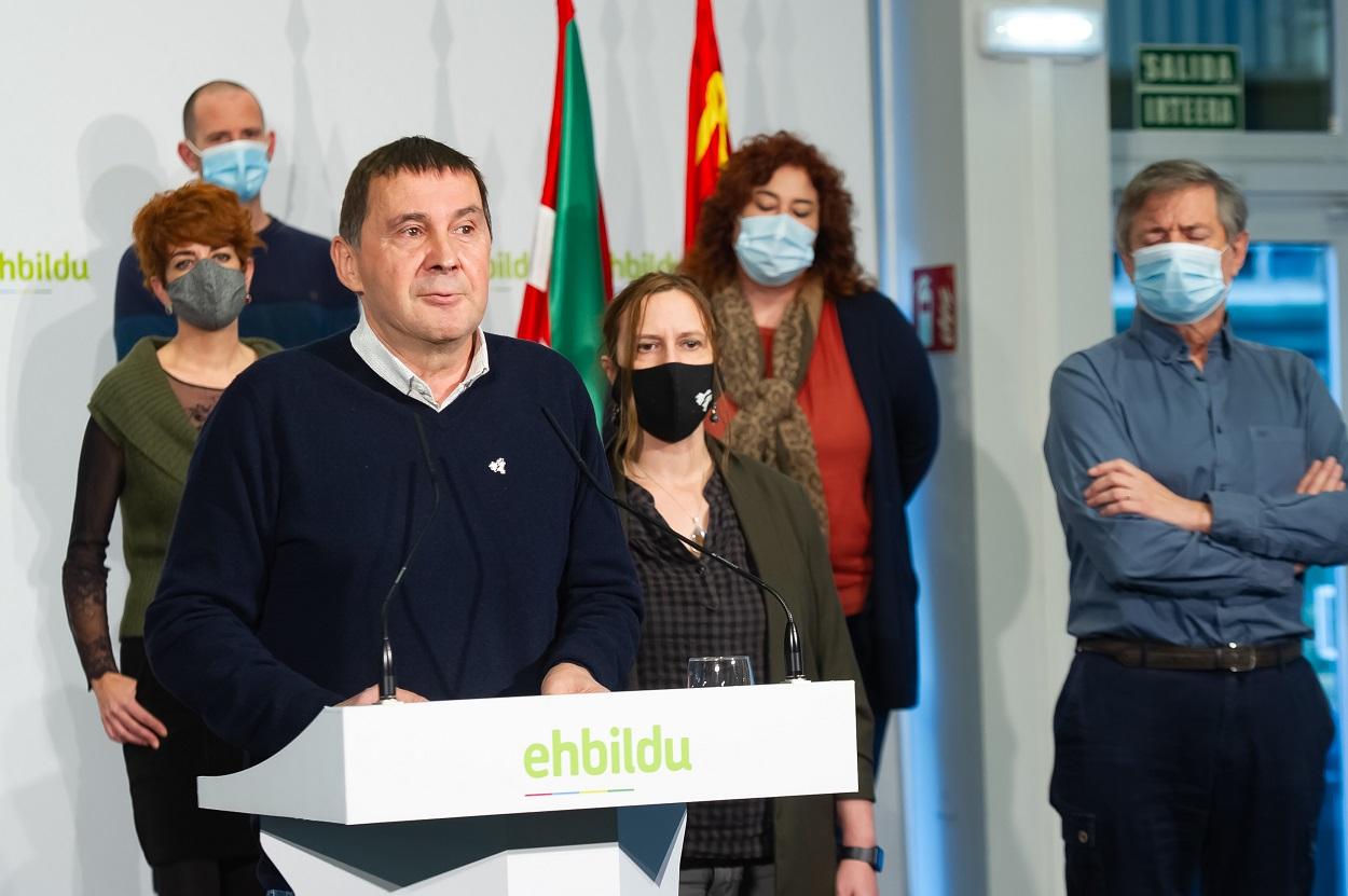 El coordinador general de EH Bildu, Arnaldo Otegi. Unanue. Europa Press.