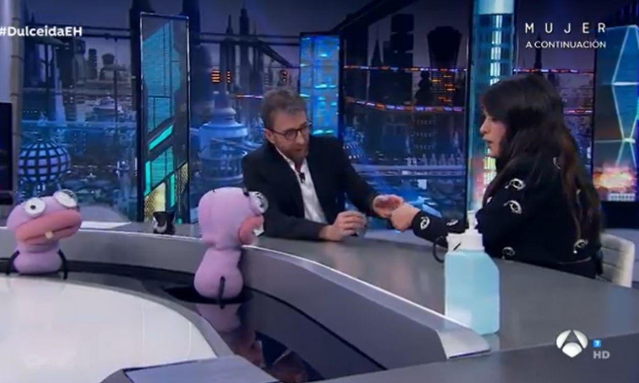 El polémico comentario de Barrancas durante la entrevista a Dulceida en El Hormiguero