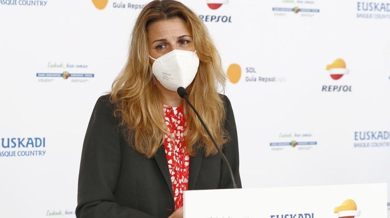 María Ritter, directora de Guía Repsol, durante la presentación de la gala de entrega de los premios, que se celebra con un estricto protocolo anti COVID