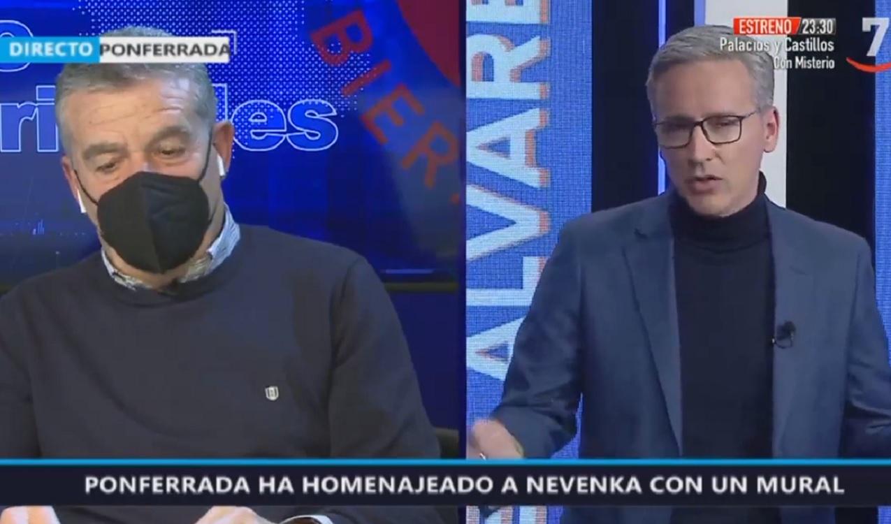 El exalcalde de Ponferrada Ismael Álvarez en la televisión de Castilla y León