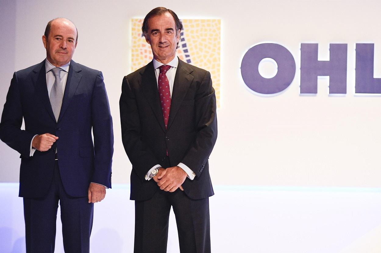 El presidente de OHL, Juan Villar Mir, y el consejero delegado, Juan Antonio Fernández Gallar   OHL