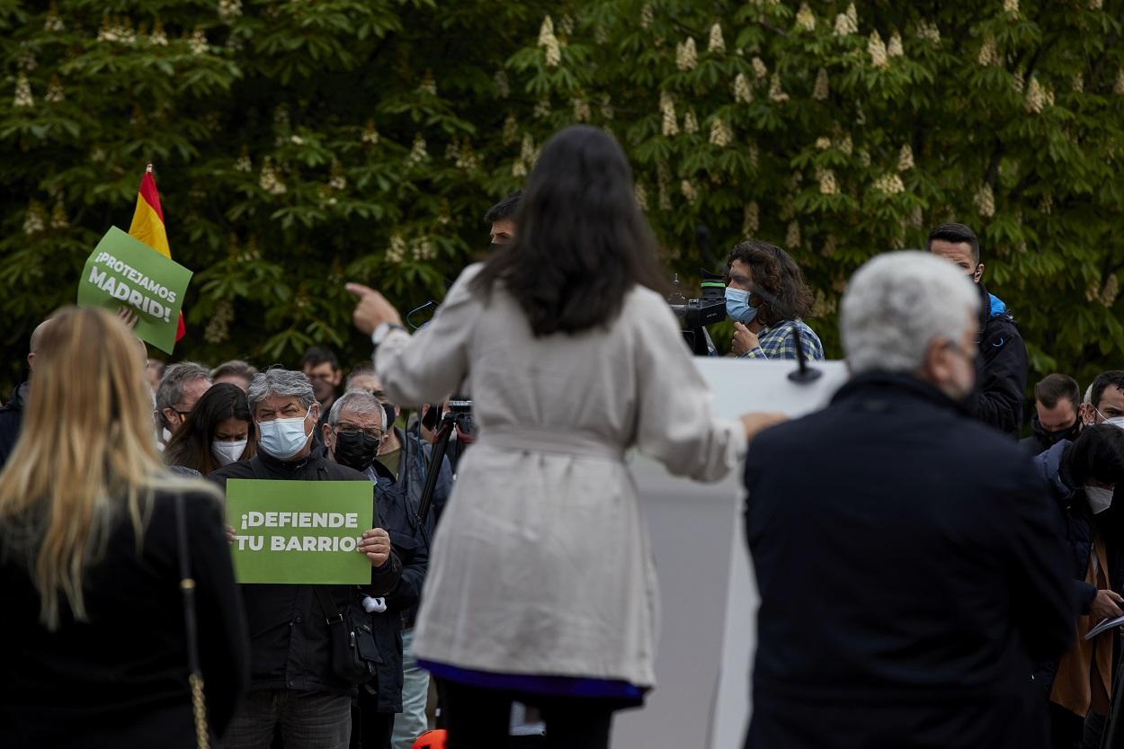 Rocío Monasterio en un acto de campaña. EP