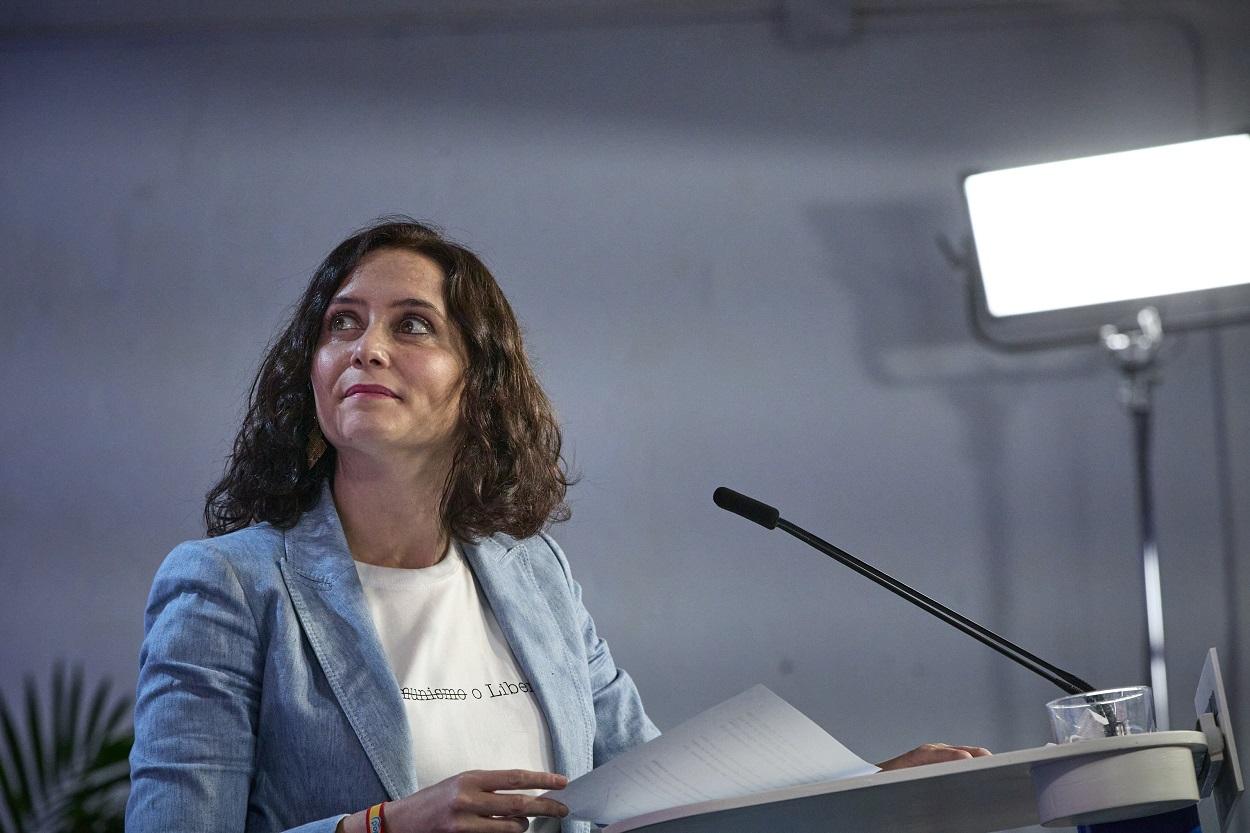 La presidenta de la Comunidad de Madrid, Isabel Díaz Ayuso. Fuente: Europa Press.