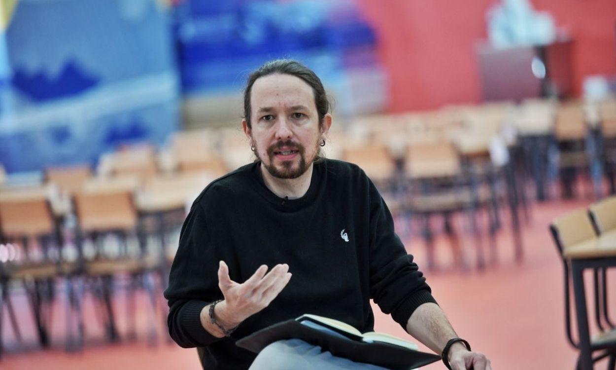 El candidato de Unidas Podemos para la Comunidad de Madrid, Pablo Iglesias