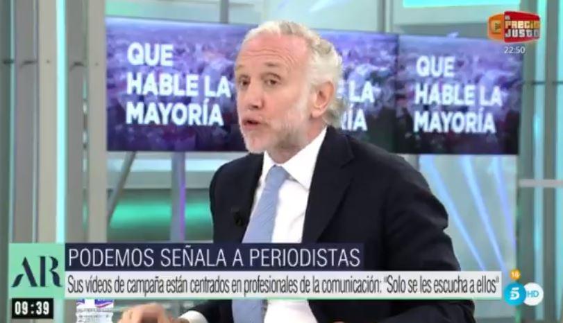 Eduardo Inda en 'El Programa de Ana Rosa'. Telecinco