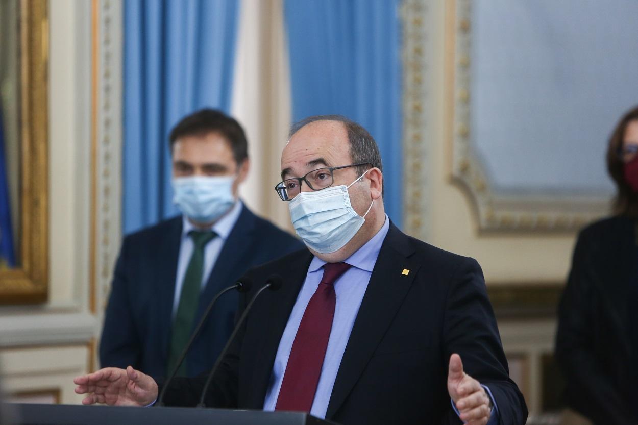 El ministro de Política Territorial y Función Pública, Miquel Iceta, en el acto de toma de posesión. Europa Press