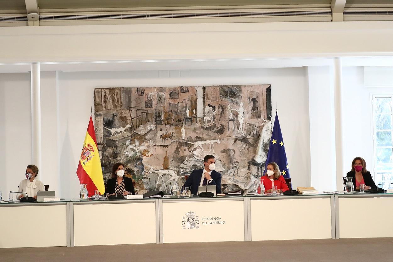 Pedro Sánchez preside el último Consejo de Ministros. La Moncloa