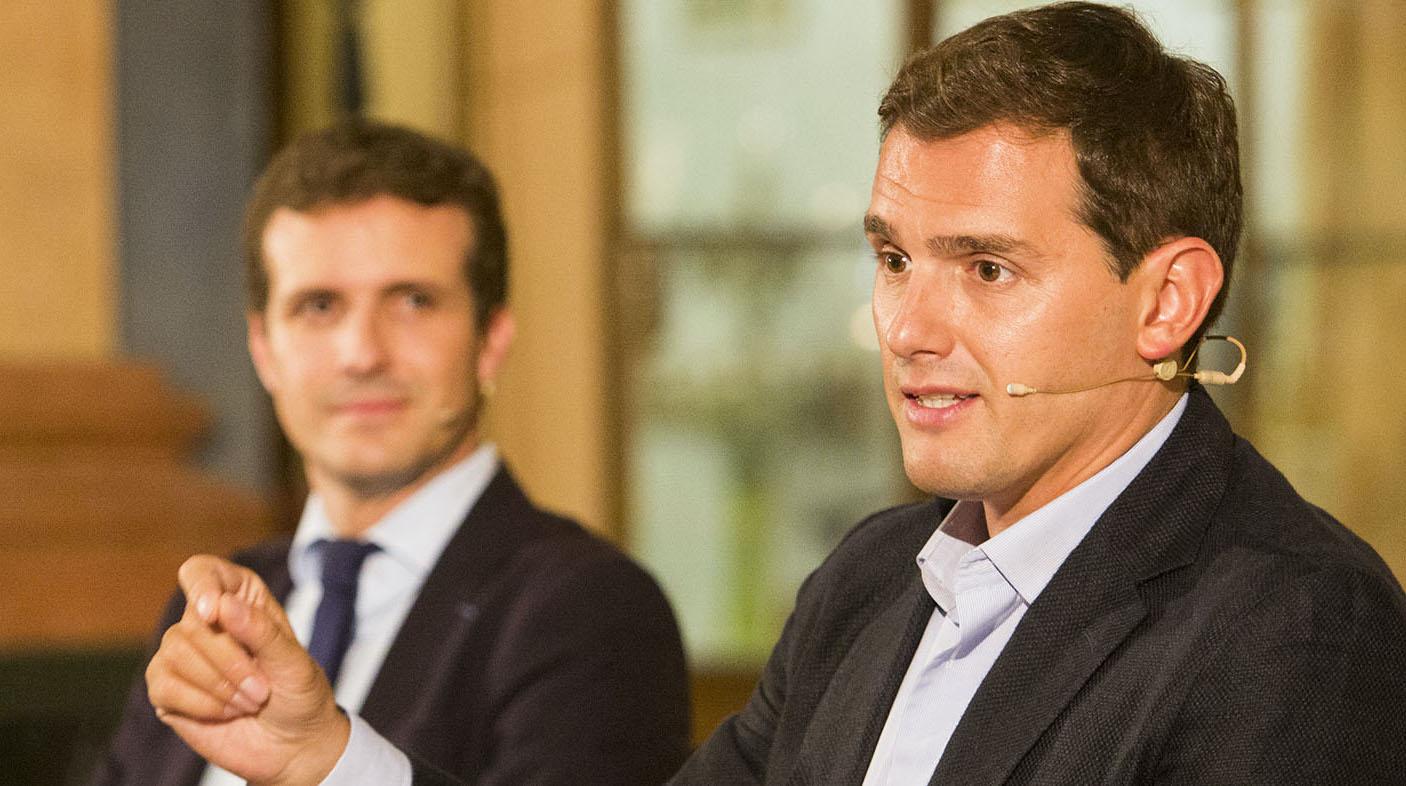 Archivo : Pablo Casado y Albert Rivera. EP