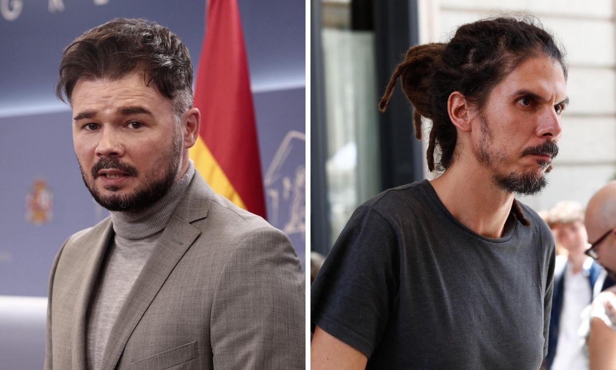 Gabriel Rufián sale en defensa de Alberto Rodríguez