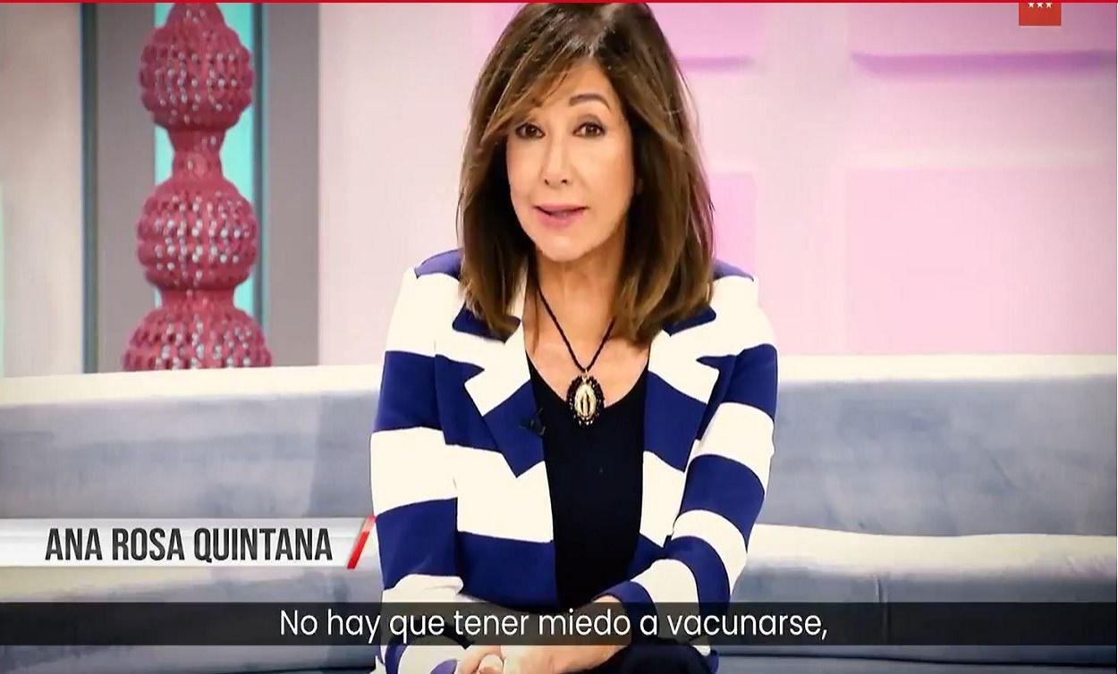 Ana Rosa en un vídeo de la Comunidad de Madrid. jpg