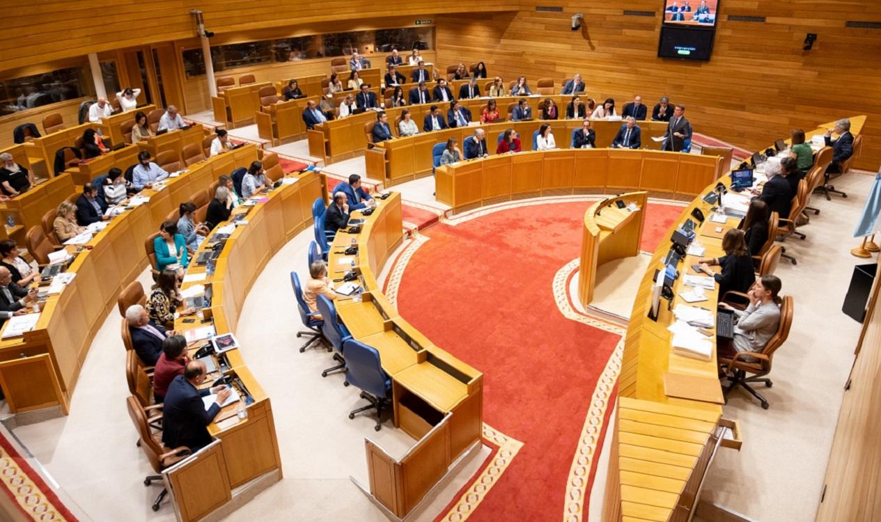 Pleno del Parlamento de Galicia durante la sesión de control. EP archivo