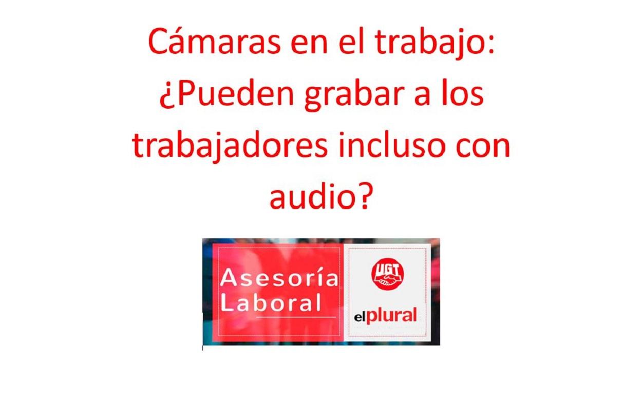 Cámaras en el trabajo: ¿Pueden grabar a los trabajadores incluso con audio?