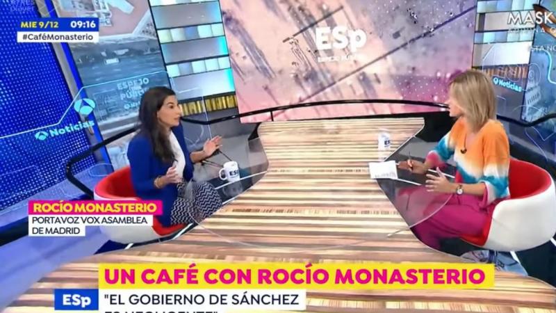 Rocío Monasterio con Susanna Griso en Espejo Público, en una foto de archivo. Atresmedia
