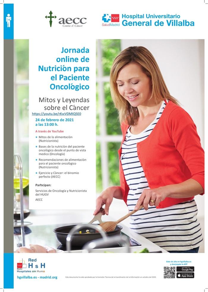 Jornada online Nutrición para el paciente oncológico HUGV