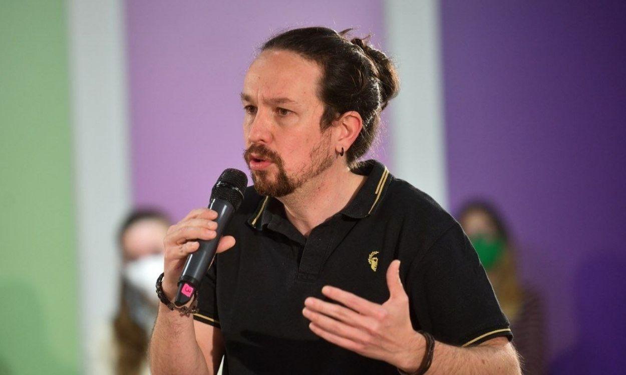 El candidato de Podemos a la presidencia de la Comunidad de Madrid, Pablo Iglesias