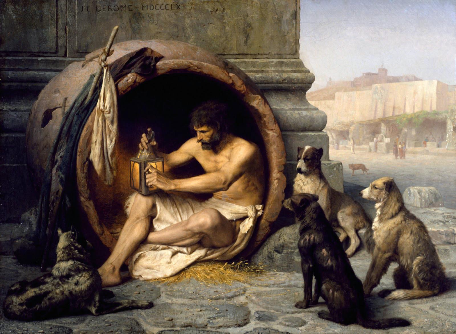 Diógenes, 1860, por Jean Léon Gérôme (Walters Art Museum)