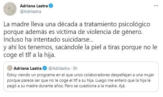 adriana lastra sobre rocío carrasco