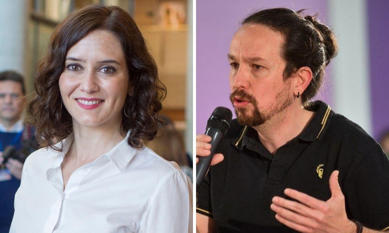 Isabel Díaz Ayuso y Pablo Iglesias