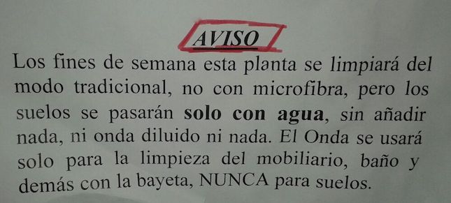 Prohibido limpiar con jabón: el mensaje que reciben las empleadas del Hospital de León