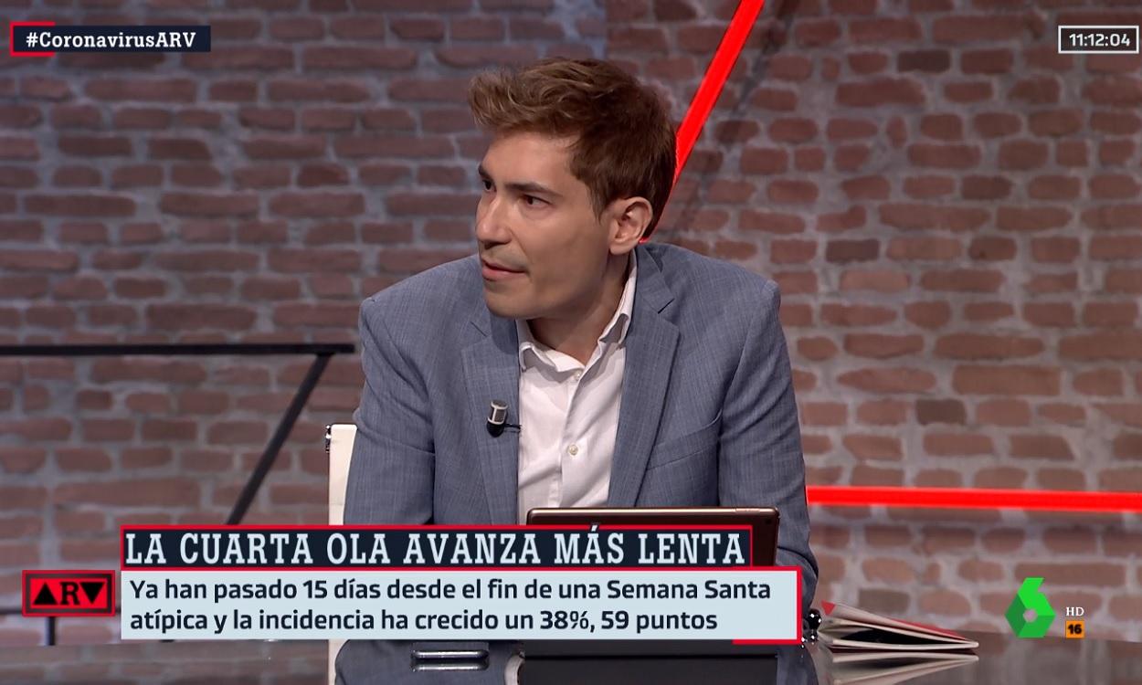 El periodista Juanma Romero en 'Al Rojo Vivo'. Atresmedia