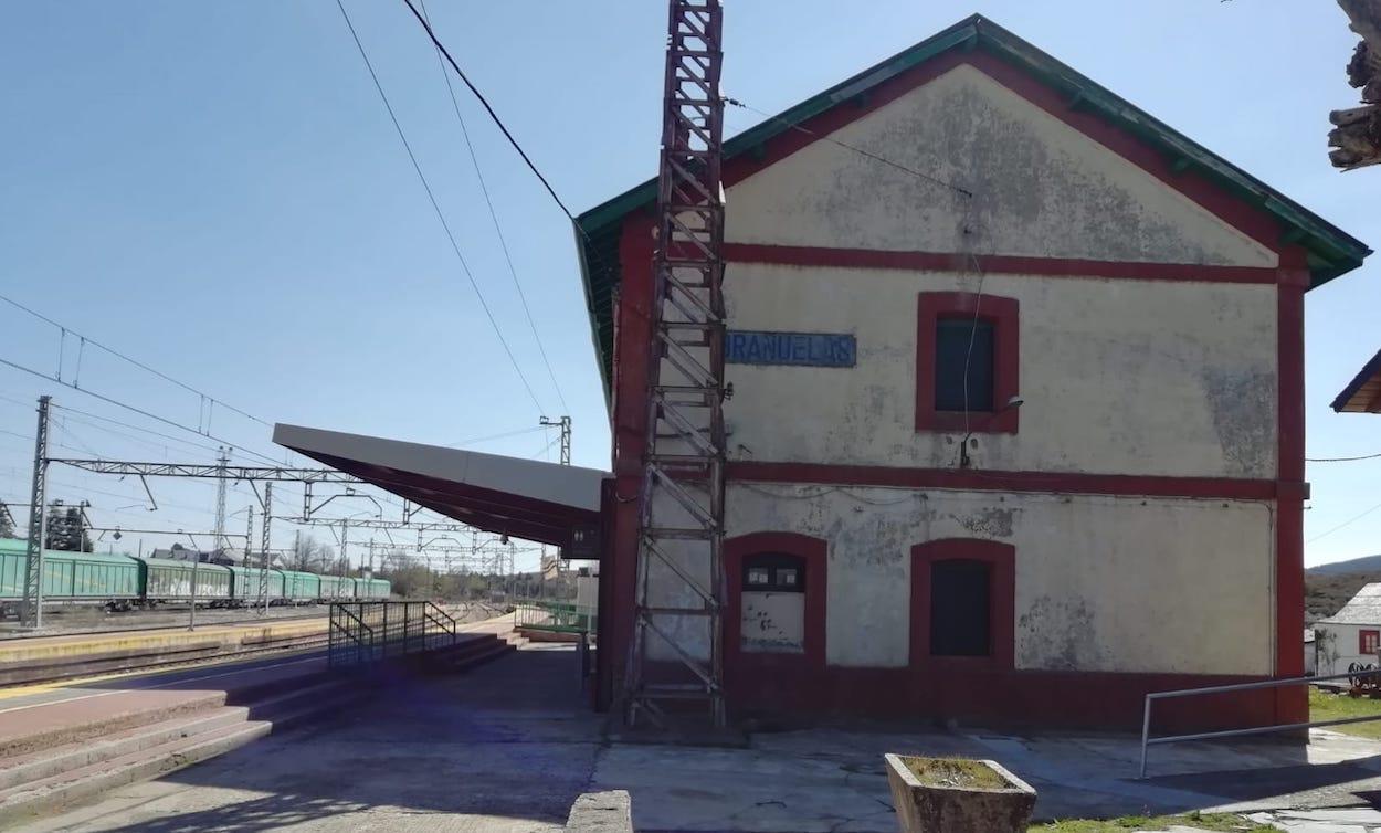 Estación de tren de Brañuelas, en León